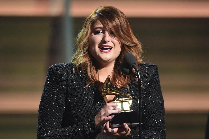 6042247301Singer Meghan Trainor recieves the award for the Best New Artist onstage during the 58th Annual Grammy music Awards in Los Angeles February 15, 2016.  AFP PHOTO/  ROBYN BECK / AFP / ROBYN BECKEditoria: ACELocal: Los AngelesIndexador: ROBYN BECKSecao: musicFonte: AFPFotógrafo: STF