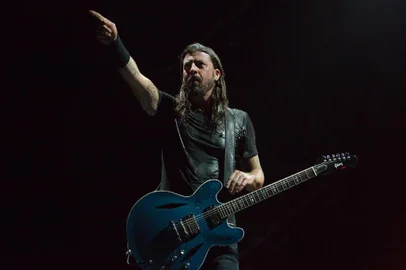 25/02/2018. Show de Foo Fighters e Queens of the Stone Age no Rio de Janeiro, com abertura da banda Ego Kill Talent. Na foto: Foo Fighters.