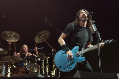 25/02/2018. Show de Foo Fighters e Queens of the Stone Age no Rio de Janeiro, com abertura da banda Ego Kill Talent. Na foto: Foo Fighters.