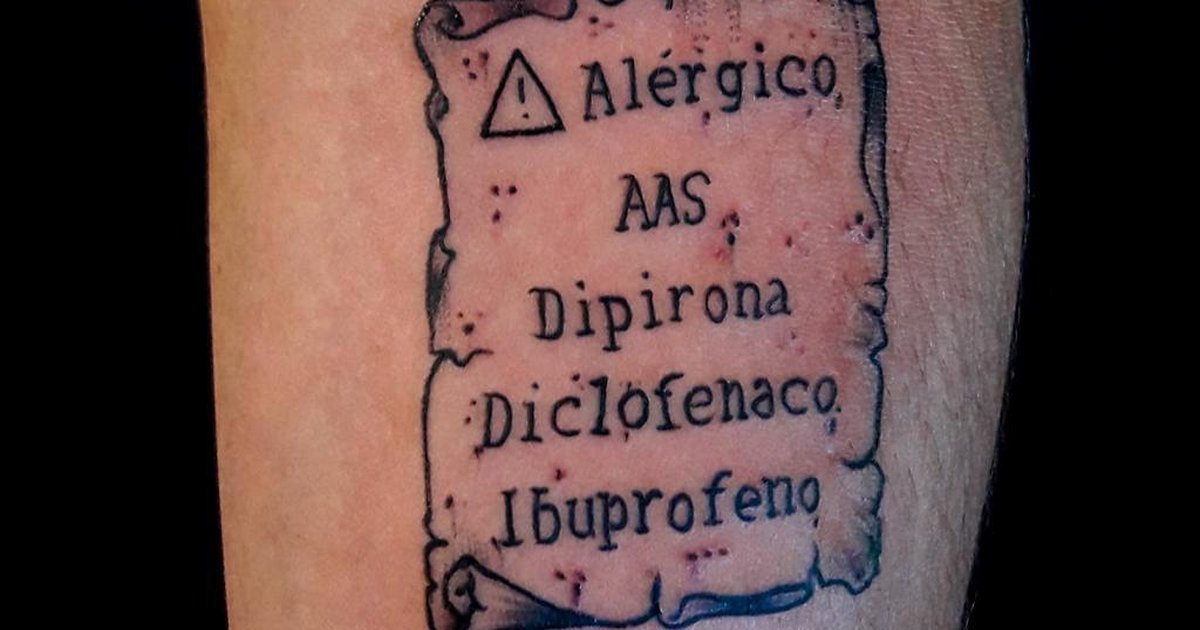Alergias a medicamentos tatuagem 3por4 Conheca O Projeto Tattoo Do Bem Capitaneado Por Estudio De Bento Goncalves Pioneiro