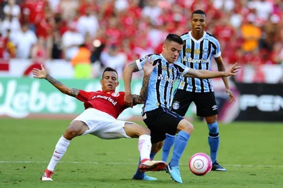  PORTO ALEGRE, RS, BRASIL, 11/03/2018- Grenal 413 que ocorre neste Domingo no estádio Beira Rio, válido pelo gauchão. (FOTOGRAFO: FERNANDO GOMES / AGENCIA RBS)