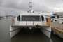  FLORIANÓPOLIS, SC, BRASIL 12/03/2018.ESPORTE: Catamarã, passeio de barco para testar trajeto marítimo  de transporte coletivo.