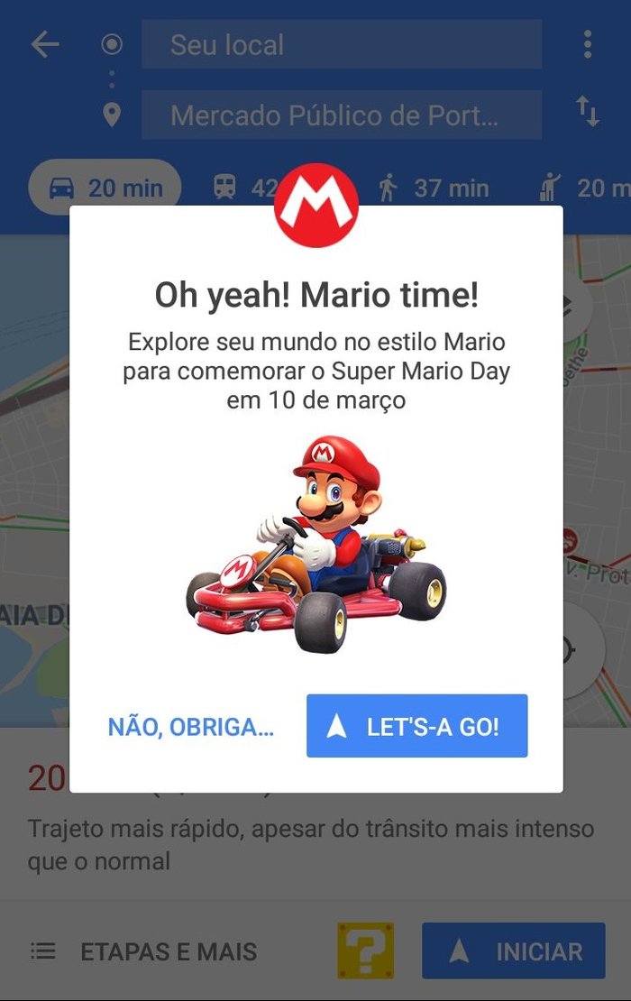 Super Mário invade o Google Maps por tempo limitado; saiba como