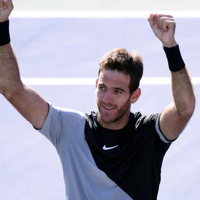 Juan Martin Del Potro, campeão do Master 1000 de Indian Wells, contra Roger Federer