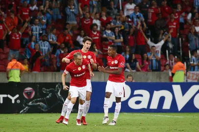  PORTO ALEGRE, RS, BRASIL - 21/03/2018 - Inter recebe o Grêmio pelo jogo de volta das quartas de final do Gauchão 2018. O jogo é o Gre-Nal de número 415. (Jefferson Botega/Agência RBS)Indexador: Jefferson Botega
