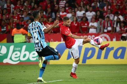  PORTO ALEGRE, RS, BRASIL - 21/03/2018 - Inter recebe o Grêmio pelo jogo de volta das quartas de final do Gauchão 2018. O jogo é o Gre-Nal de número 415. (Jefferson Botega/Agência RBS)Indexador: Jefferson Botega