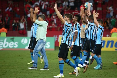  PORTO ALEGRE, RS, BRASIL - 21/03/2018 - Inter recebe o Grêmio pelo jogo de volta das quartas de final do Gauchão 2018. O jogo é o Gre-Nal de número 415. (Jefferson Botega/Agência RBS)Indexador: Jefferson Botega
