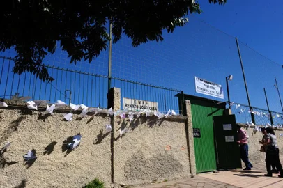  Caxias do sul, RS, Brasil (22/03/2018) Caso Naiara. Alunos da Escola Renato João Cesa prestam homenagens a menina Naiara Soares Gomes.
