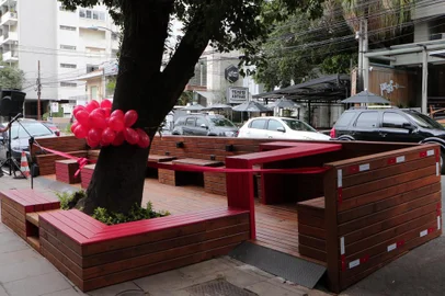 Porto Alegre/RS27/03/2018Inauguração de ParkletLocal: Hilário Ribeiro 292Foto:Ricardo Giusti/