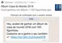 Novo golpe de WhatsApp promete figurinhas do álbum da Copa