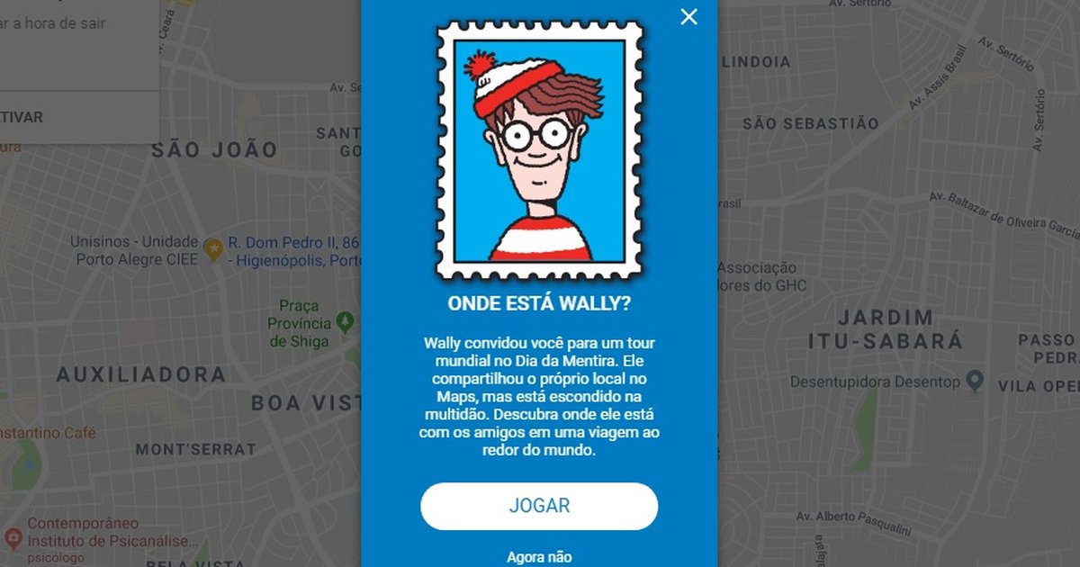 Onde está Wally? Novo jogo do Google Maps permite buscar personagem pelo  mundo