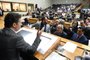 Sessão da Câmara Municipal de Porto Alegre que iniciou a votação de emendas do projeto dos aplicativos.