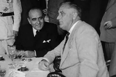 Estado Novo: 1937 - 45, documentário de Eduardo Escorel. NA foto Getúlio Vargas e presidente dos EUA Franklin Delano Roosevelt
