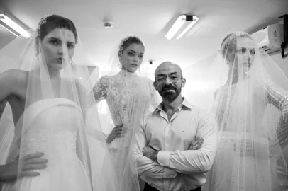  PORTO ALEGRE - RS - BRASIL - Estilista Sergio Pacheco faz desfile de encerramento no Mostra Noivas 2018 no Barra Shopping. (FOTO ANDRÉA GRAIZ/AGÊNCIA RBS).
