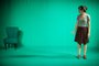 Divulgação do espetáculo Quarto 19, com a atriz Amanda Lyra. Baseado em Doris Lessing.13º Festival Palco Giratório Sesc/POA.