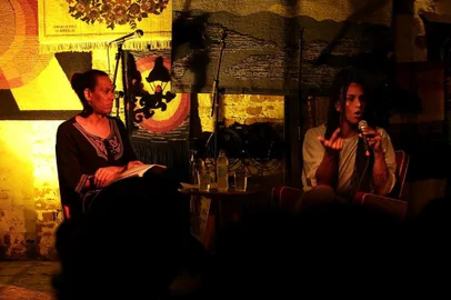  PORTO ALEGRE, RS, BRASIL, 06-05-2018.  11ª  Festipoa Literária, bate-papo entre Linn da Quebrada e Valéria. (FOTO: ANDERSON FETTER/AGÊNCIA RBS)