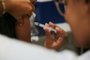  FLORIANÓPOLIS, SC, BRASIL, 23/04/2018: Vacinação contra a Gripe na Policlínica Municipal Centro. Na foto: Doses da Vacina H1N1 são aplicadas.   (Foto: CRISTIANO ESTRELA / DIÁRIO CATARINENSE)