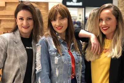 Patrícia Zuco, Vanessa Studzinski e Daniela Conte abrem os seus cobiçados armários no Bazar das Gurias.
