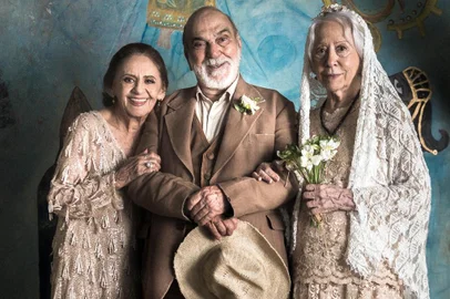 Caetana (Laura Cardoso),  Mercedes  (Fernanda Montenegro) e  Josafá (Lima Duarte)