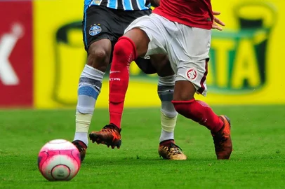  PORTO ALEGRE, RS, BRASIL, 18.03.2018. Inter e Grêmio disputam Gre-Nal 414 no estádio Arena e válido pela semifinal do Campeonato Gaúcho 2018. Na foto: Bruno Cortez  (ANDERSON FETTER/AGÊNCIA RBS)