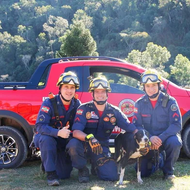 Resgate de cachorro em Ituporanga