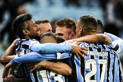  PORTO ALEGRE, RS, BRASIL, 23/05/2018 - Grêmio recebe o Defensor na Arena, pela fase de grupos da Libertadores. (FOTOGRAFO: ANDERSON FETTER / AGENCIA RBS)