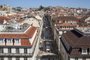 Vista a partir do Arco da Rua Augusta, em Lisboa.