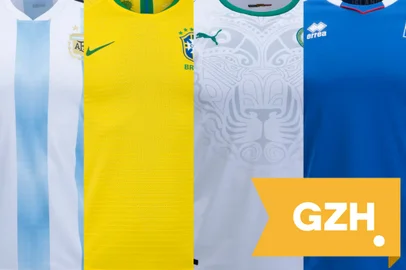 infocopa, copa do mundo, copa da rússia, camisetas, uniformes