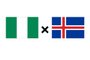 escudos, montagem, futebol, copa do mundo, nigéria, islândia