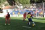 Jefinho enfretando marcador chinês pelo mundial do futebol de 5