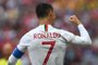  Portugals forward Cristiano Ronaldo celebrates his opening goal during the Russia 2018 World Cup Group B football match between Portugal and Morocco at the Luzhniki Stadium in Moscow on June 20, 2018. / AFP PHOTO / Francisco LEONG / RESTRICTED TO EDITORIAL USE - NO MOBILE PUSH ALERTS/DOWNLOADSEditoria: SPOLocal: MoscowIndexador: FRANCISCO LEONGSecao: soccerFonte: AFPFotógrafo: STF