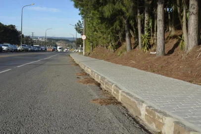 Local da possível instalação da ciclovia no bairro ana rech em Caxias do Sul