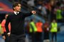  Croatias coach Zlatko Dalic gestures on the sideline during the Russia 2018 World Cup Group D football match between Argentina and Croatia at the Nizhny Novgorod Stadium in Nizhny Novgorod on June 21, 2018. / AFP PHOTO / Johannes EISELE / RESTRICTED TO EDITORIAL USE - NO MOBILE PUSH ALERTS/DOWNLOADSEditoria: SPOLocal: Nizhniy NovgorodIndexador: JOHANNES EISELESecao: soccerFonte: AFPFotógrafo: STF