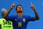  Brazils forward Philippe Coutinho celebrates scoring the opening goal during the Russia 2018 World Cup Group E football match between Brazil and Costa Rica at the Saint Petersburg Stadium in Saint Petersburg on June 22, 2018. / AFP PHOTO / Paul ELLIS / RESTRICTED TO EDITORIAL USE - NO MOBILE PUSH ALERTS/DOWNLOADSEditoria: SPOLocal: Saint PetersburgIndexador: PAUL ELLISSecao: soccerFonte: AFPFotógrafo: STF
