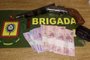 Brigada Militar apreende arma e dinheiro com criminosos que tentavam assaltar posto de combustíveis em Pantano Grande