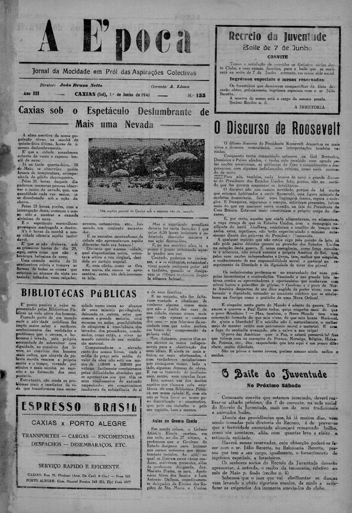 Acervo Centro de Memória da Câmara de Vereadores de Caxias do Sul / reprodução