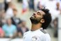  Egypts forward Mohamed Salah celebrates scoring during the Russia 2018 World Cup Group A football match between Saudi Arabia and Egypt at the Volgograd Arena in Volgograd on June 25, 2018. / AFP PHOTO / Philippe DESMAZES / RESTRICTED TO EDITORIAL USE - NO MOBILE PUSH ALERTS/DOWNLOADSEditoria: SPOLocal: VolgogradIndexador: PHILIPPE DESMAZESSecao: soccerFonte: AFPFotógrafo: STF