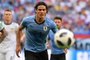  Uruguays forward Edinson Cavani eyes the ball during the Russia 2018 World Cup Group A football match between Uruguay and Russia at the Samara Arena in Samara on June 25, 2018. / AFP PHOTO / EMMANUEL DUNAND / RESTRICTED TO EDITORIAL USE - NO MOBILE PUSH ALERTS/DOWNLOADSEditoria: SPOLocal: SamaraIndexador: EMMANUEL DUNANDSecao: soccerFonte: AFPFotógrafo: STF