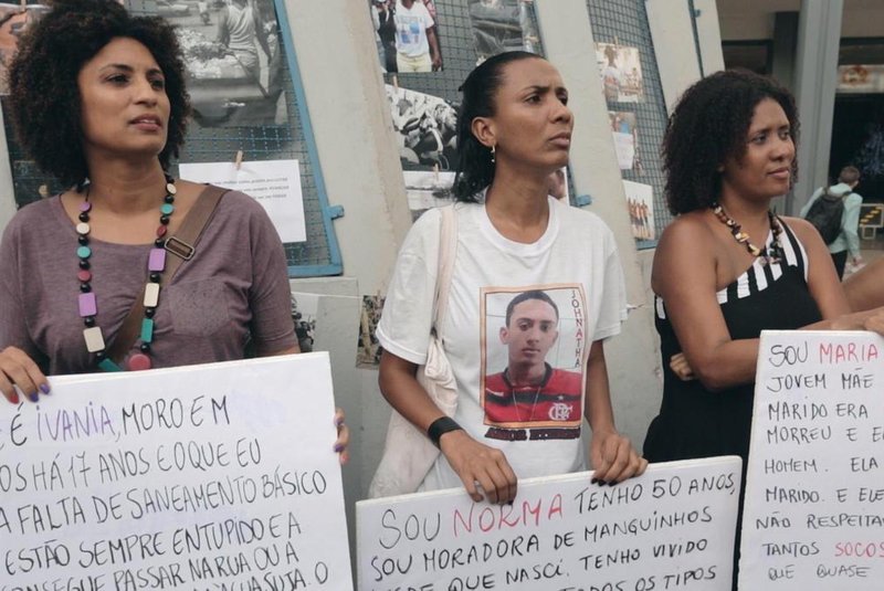 auto de resistência, documentpário sobre violência policial no RJ, de Lula Buarque e Natasha Neri. Na foto (E) a vereadora Marielle Salgado