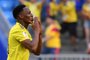  Colombias defender Yerry Mina celebrates after scoring a goal during the Russia 2018 World Cup Group H football match between Senegal and Colombia at the Samara Arena in Samara on June 28, 2018. / AFP PHOTO / EMMANUEL DUNAND / RESTRICTED TO EDITORIAL USE - NO MOBILE PUSH ALERTS/DOWNLOADSEditoria: SPOLocal: SamaraIndexador: EMMANUEL DUNANDSecao: soccerFonte: AFPFotógrafo: STF