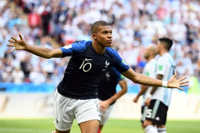 frança, argentina, copa do mundo, kazan, mbappé, gol