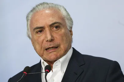  O presidente Michel Temer anuncia redução no preço do óleo diesel