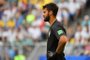 Brazil's goalkeeper Alisson during the Russia 2018 World Cup round of 16 football match between Brazil and Mexico at the Samara Arena in Samara on July 2, 2018.  EMMANUEL DUNAND / AFP