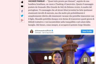 Jornal italiano especula vinda de Cristiano Ronaldo à Serra