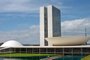 Fachada do prédio do Congresso Nacional, que reúne o Senado e Câmara dos Deputados em Brasília.