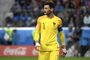  Frances goalkeeper Hugo Lloris looks on during the Russia 2018 World Cup semi-final football match between France and Belgium at the Saint Petersburg Stadium in Saint Petersburg on July 10, 2018. / AFP PHOTO / CHRISTOPHE SIMON / RESTRICTED TO EDITORIAL USE - NO MOBILE PUSH ALERTS/DOWNLOADSEditoria: SPOLocal: Saint PetersburgIndexador: CHRISTOPHE SIMONSecao: soccerFonte: AFPFotógrafo: STF
