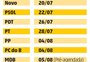 Partidos já marcaram data para oficializar candidaturas; confira 