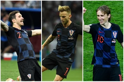 Vrsaljko, Rakitic, Modric, croácia, copa do mundo