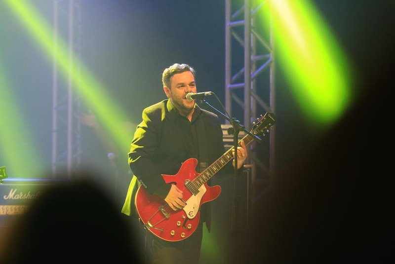  PORTO ALEGRE, RS, BRASIL - 01/07/2018 - Festival Rock Gaúcho no auditório Araújo Viana. Na foto: Frank Jorge com a Banda Le Batilli