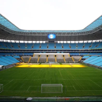  PORTO ALEGRE, RS, BRASIL - 17/07/2018 - Condições do gramado da Arena do Grêmio após a parada para a Copa do Mundo. (Lauro Alves/Agência RBS)